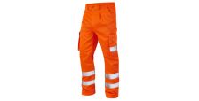 Bideford ISO 20471 Cl 1 Poly/Cotton Cargo Trouser HV Orange